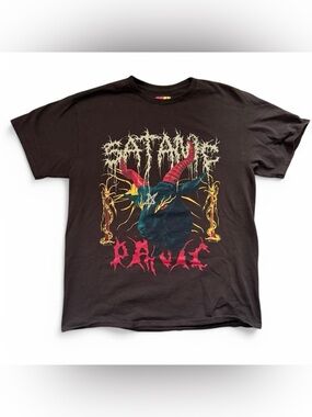 Teen Hearts satanic panic brown t shirt